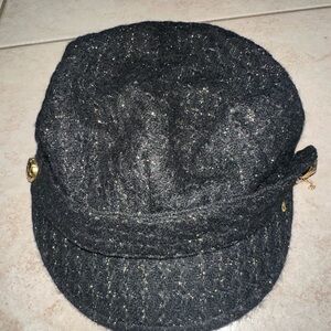 Juicy Couture Charcoal Hat with Metallic Accents